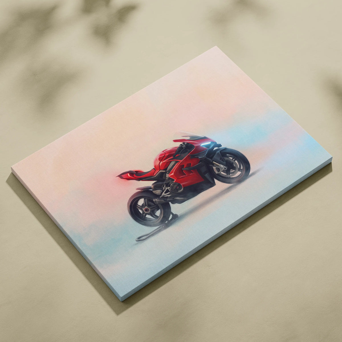 Ducati Superleggera V4 Inspired Canvas Art, Sport Bike Wall Art & Racing Enthusiast Gift