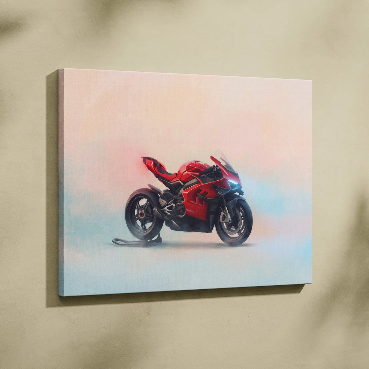 Ducati Superleggera V4 Inspired Canvas Art, Sport Bike Wall Art & Racing Enthusiast Gift
