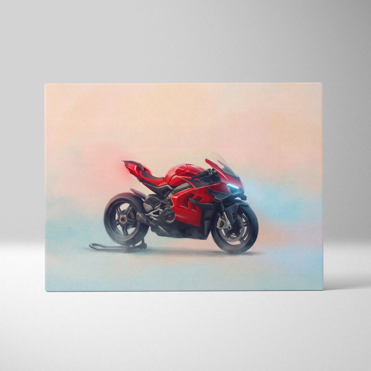 Ducati Superleggera V4 Inspired Canvas Art, Sport Bike Wall Art & Racing Enthusiast Gift