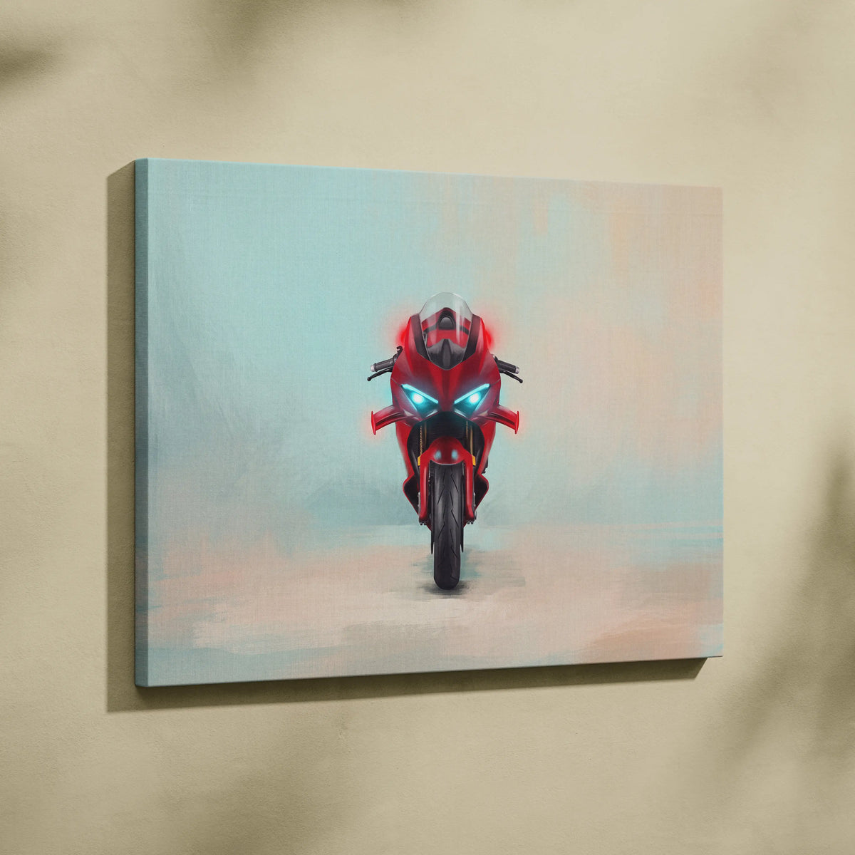 Ducati Panigale V4R Inspired Supersport Wall Art, Italian Superbike Canvas Print & Racing Decor