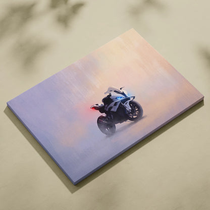 BMW S1000RR Inspired Sport Bike Wall Art, Canvas Art & Track Superbike Decor