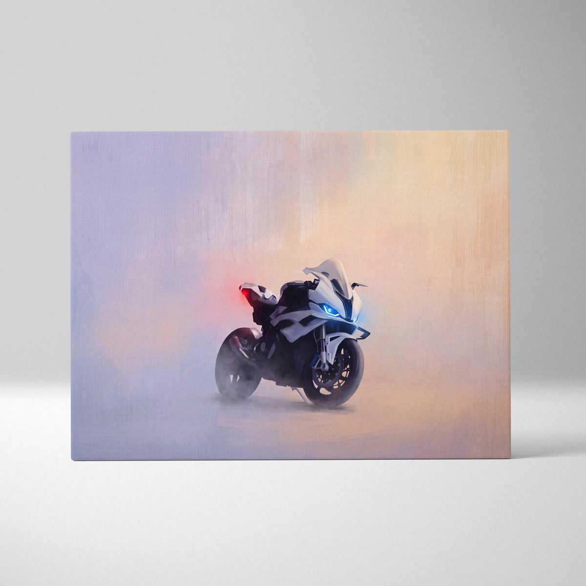 BMW S1000RR Inspired Sport Bike Wall Art, Canvas Art & Track Superbike Decor