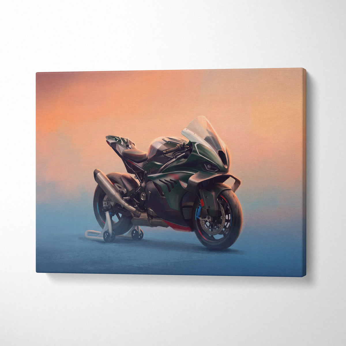 BMW M1000RR Limited Edition Isle of Man TT Inspired Supersport Wall Art, Superbike Canvas Print & Racing Poster