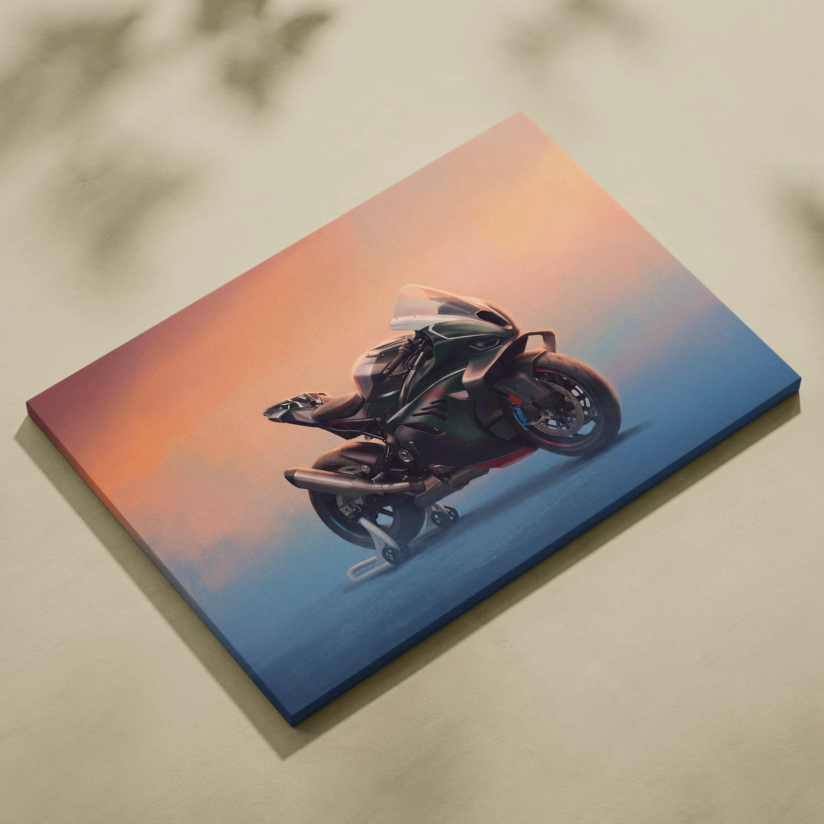 BMW M1000RR Limited Edition Isle of Man TT Inspired Supersport Wall Art, Superbike Canvas Print & Racing Poster