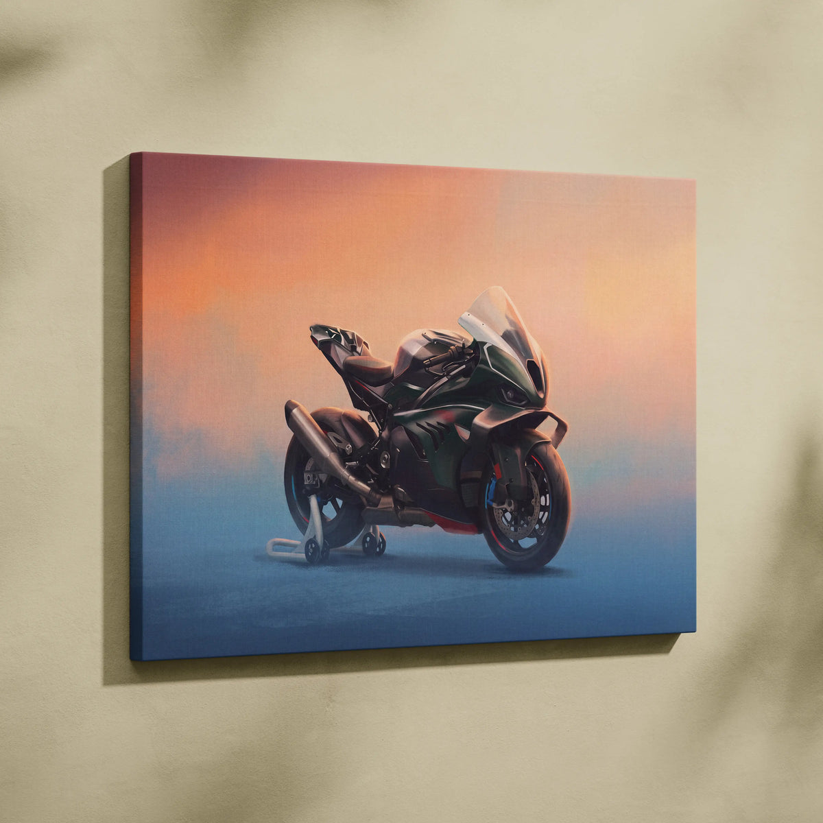 BMW M1000RR Limited Edition Isle of Man TT Inspired Supersport Wall Art, Superbike Canvas Print & Racing Poster