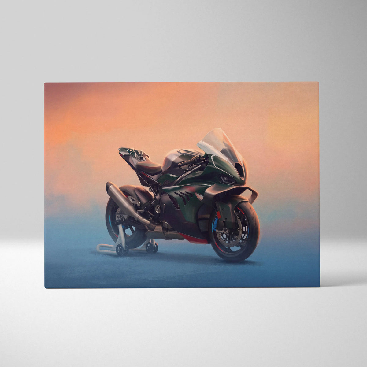 BMW M1000RR Limited Edition Isle of Man TT Inspired Supersport Wall Art, Superbike Canvas Print & Racing Poster