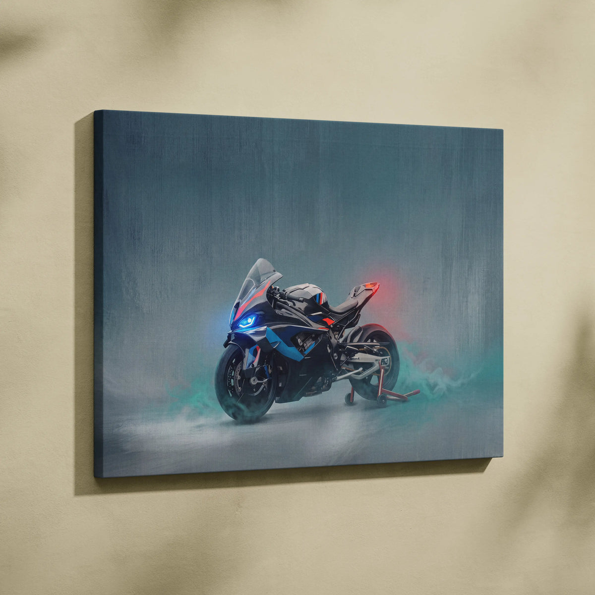 BMW M1000RR Inspired Canvas Art, Supersport Wall Art & Racing Enthusiast Decor