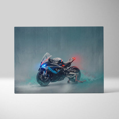 BMW M1000RR Inspired Canvas Art, Supersport Wall Art & Racing Enthusiast Decor