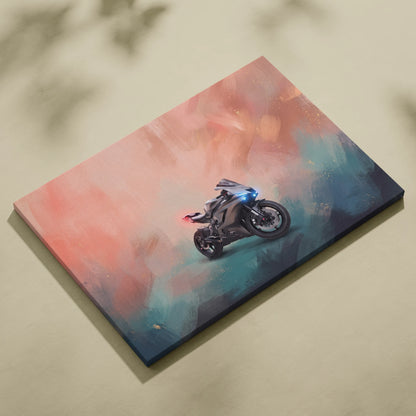 Yamaha R6 Inspired Sport Bike Wall Art, Canvas Art, Track Racing Decor & Garage Print