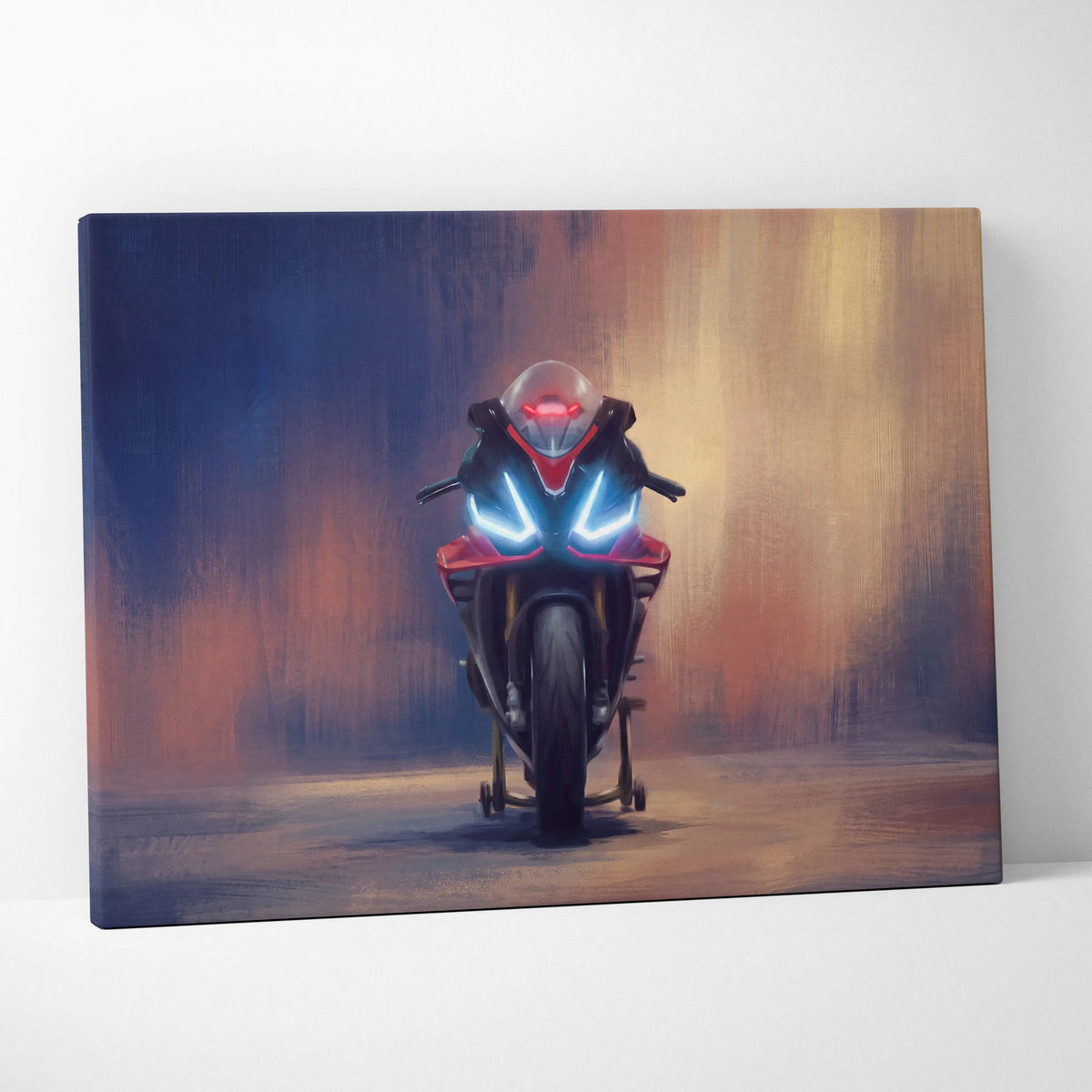 Aprilia RSV4 Inspired Supersport Wall Art, Racing Canvas Print & Motorcycle Wall Decor