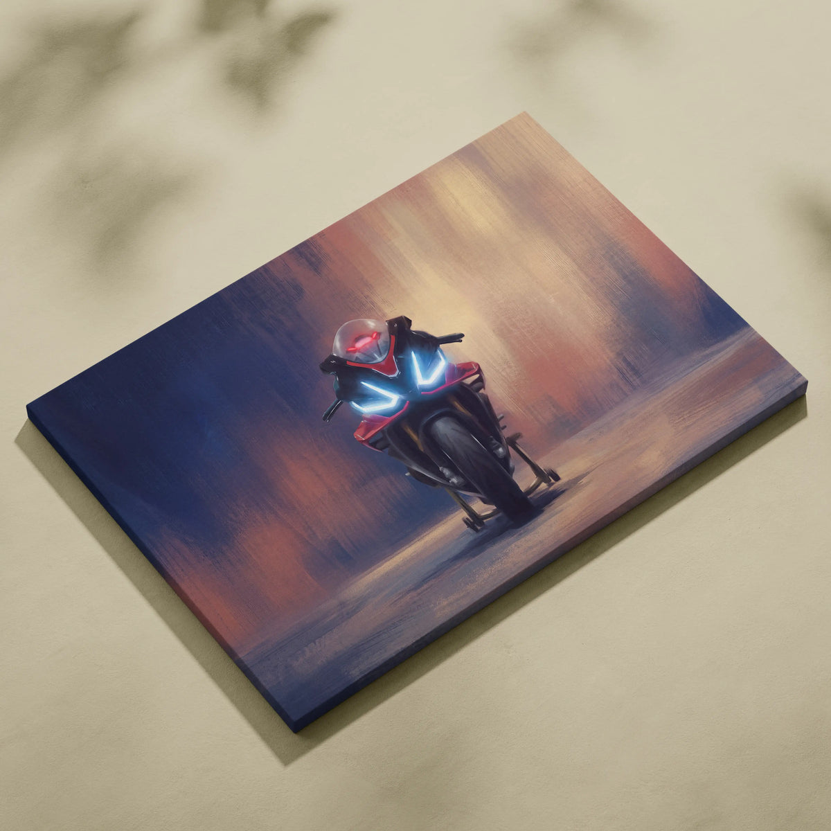 Aprilia RSV4 Inspired Supersport Wall Art, Racing Canvas Print & Motorcycle Wall Decor