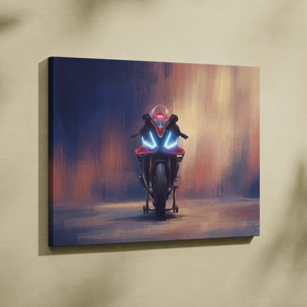 Aprilia RSV4 Inspired Supersport Wall Art, Racing Canvas Print & Motorcycle Wall Decor