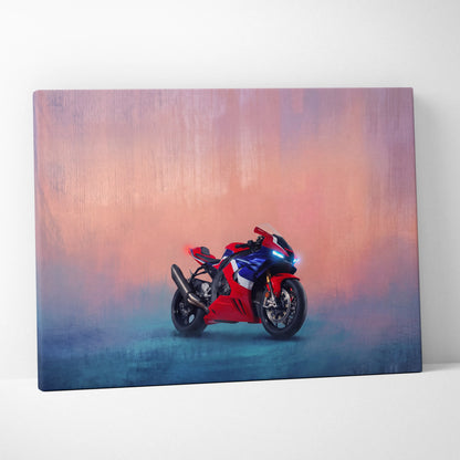 Honda CBR1000RR Fireblade Inspired Supersport Wall Art, Racing Canvas Art & Superbike Garage Print