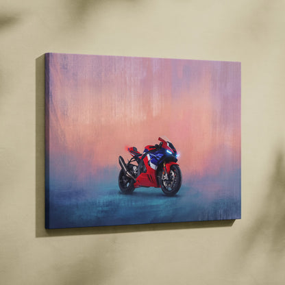 Honda CBR1000RR Fireblade Inspired Supersport Wall Art, Racing Canvas Art & Superbike Garage Print