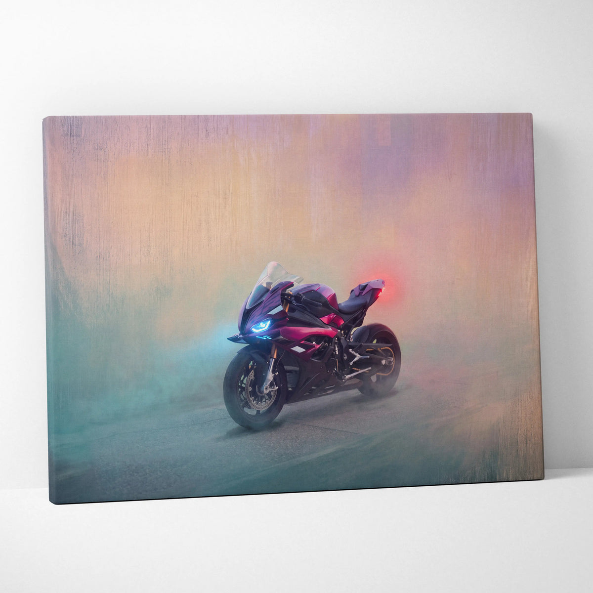 BMW S1000RR Inspired Supersport Wall Art, Racing Canvas Print & Superbike Home Decor