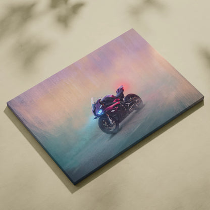 BMW S1000RR Inspired Supersport Wall Art, Racing Canvas Print & Superbike Home Decor