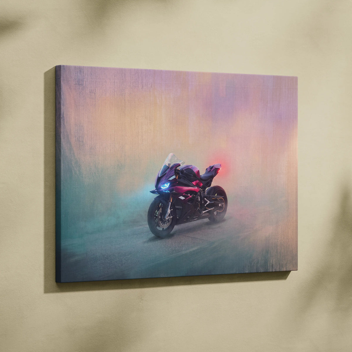 BMW S1000RR Inspired Supersport Wall Art, Racing Canvas Print & Superbike Home Decor