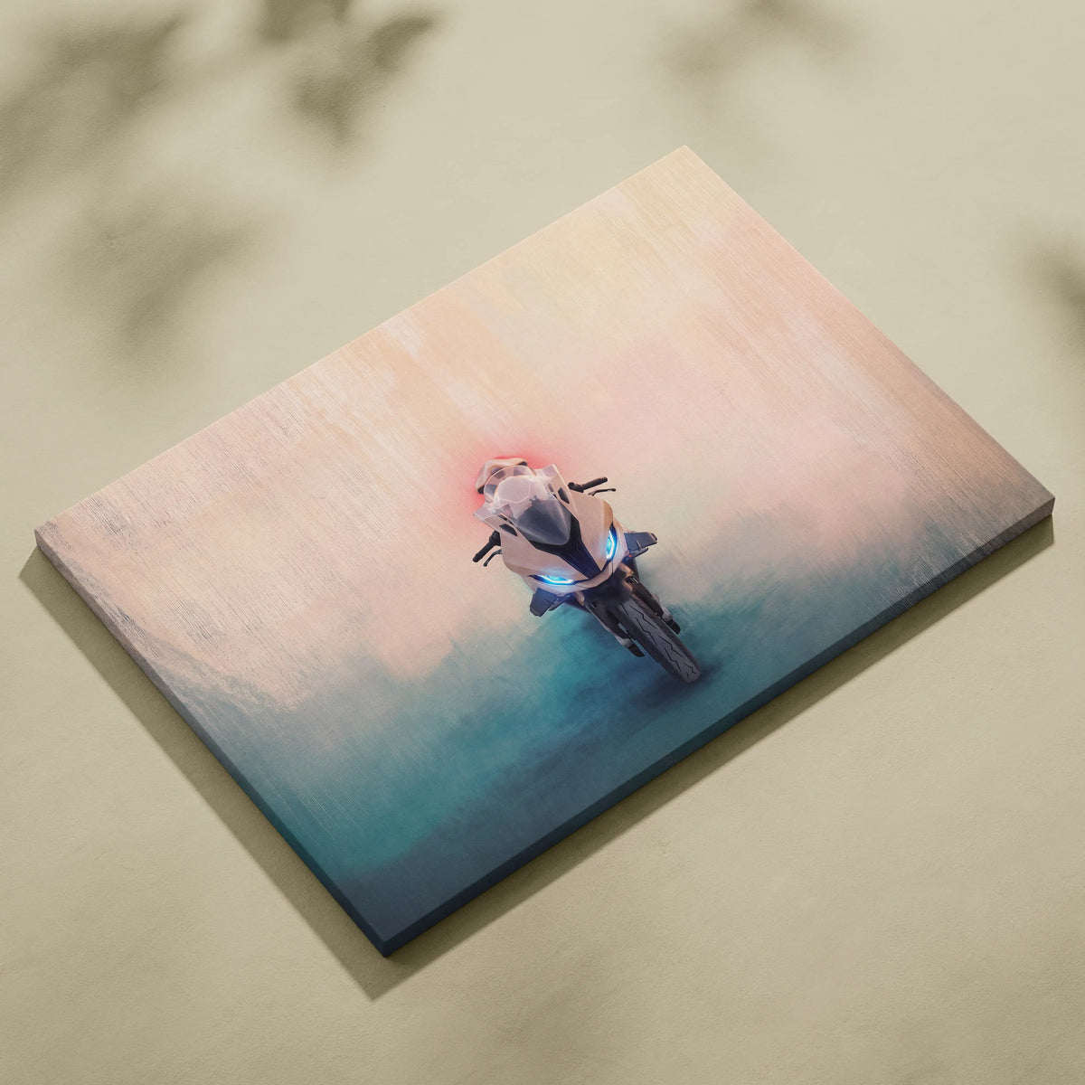 BMW S1000RR Inspired Supersport Wall Art, Modern Canvas Art & Motorcycle Garage Decor