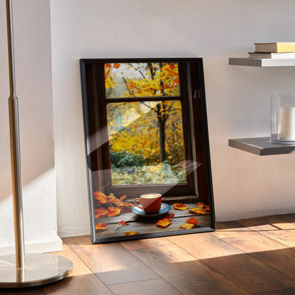 Vibrant Autumn Digital Wall Art Poster Print | Vertical - Throttle Designs