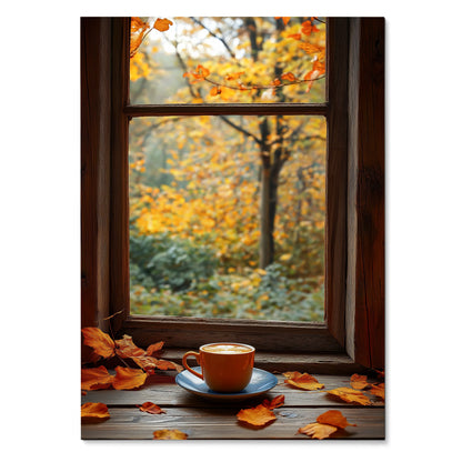 Vibrant Autumn Digital Wall Art Poster Print | Vertical - Throttle Designs