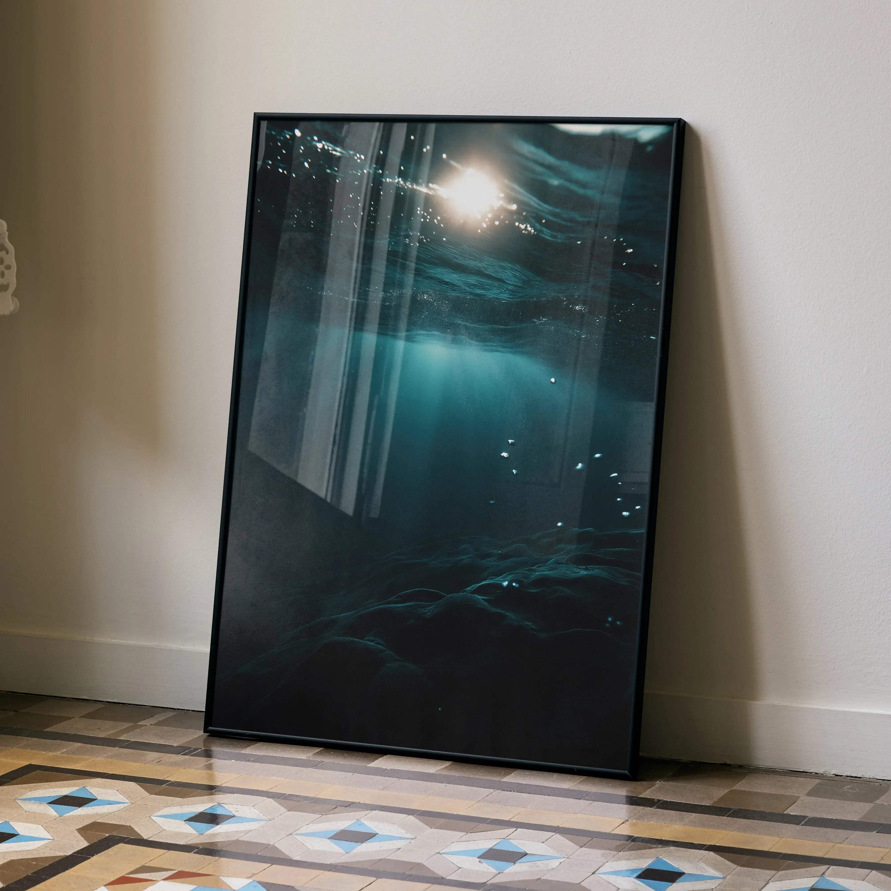 Captivating Ocean Waves Wall Art Poster for Decor | Vertical - Throttle Designs