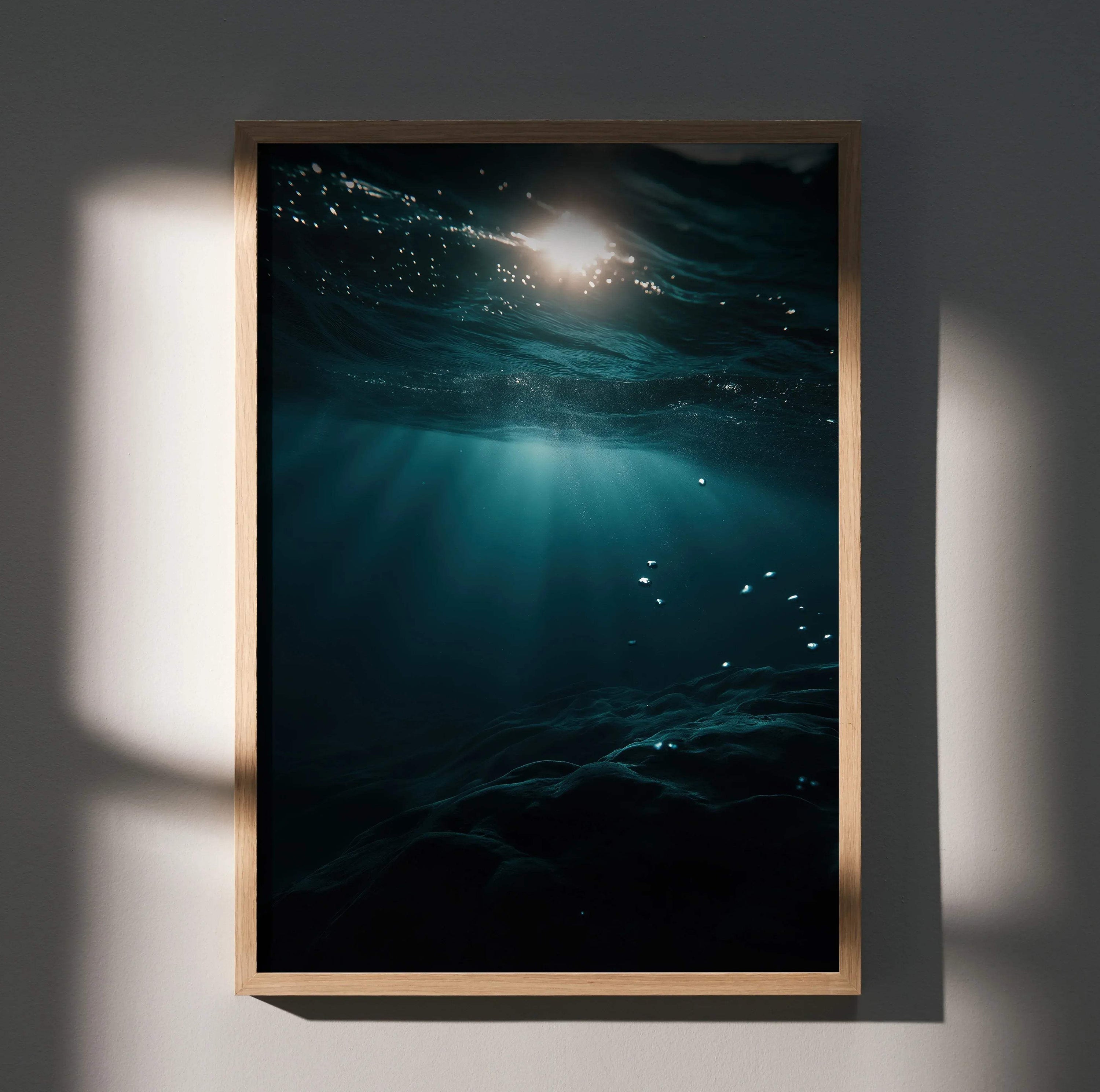 Captivating Ocean Waves Wall Art Poster for Decor | Vertical - Throttle Designs