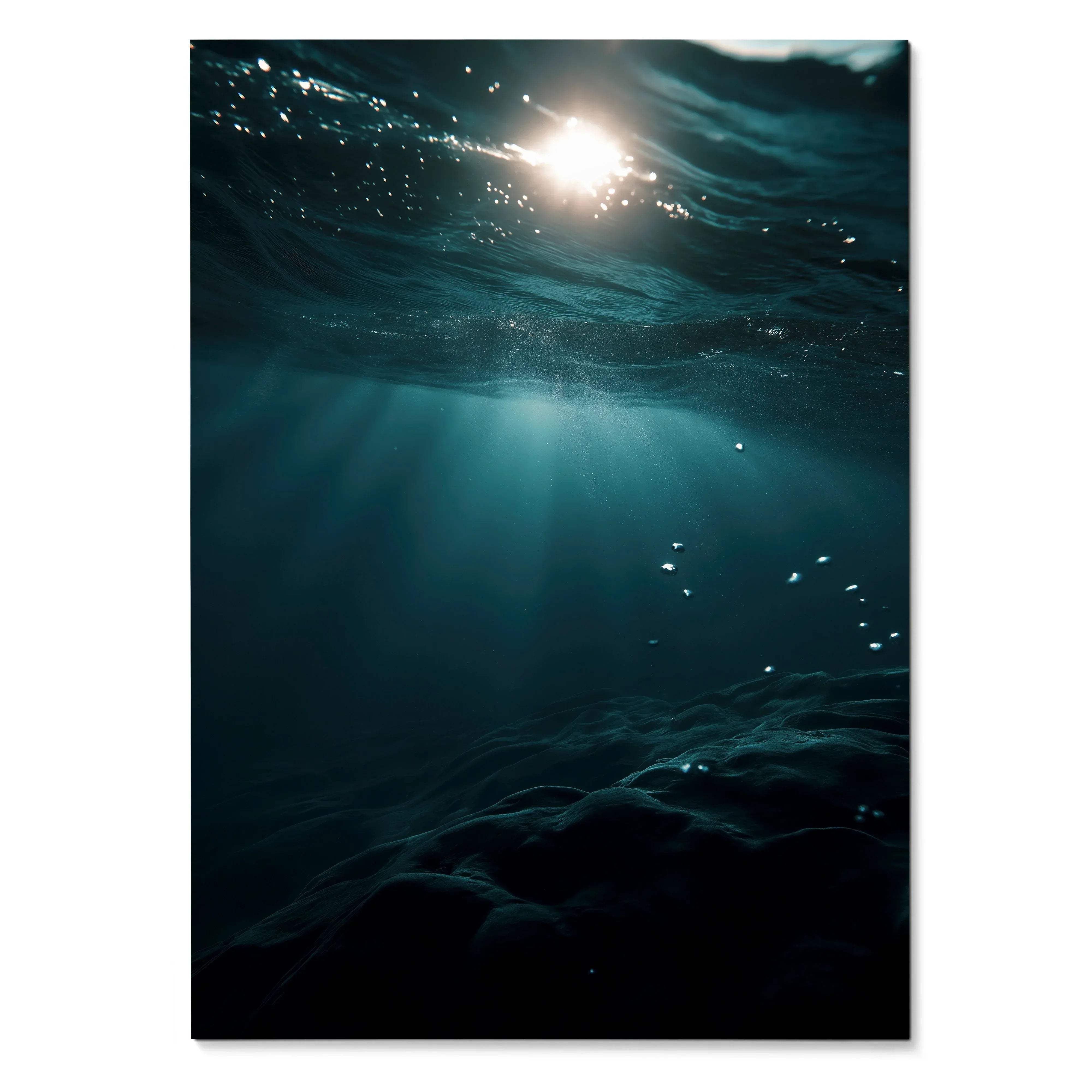 Captivating Ocean Waves Wall Art Poster for Decor | Vertical - Throttle Designs