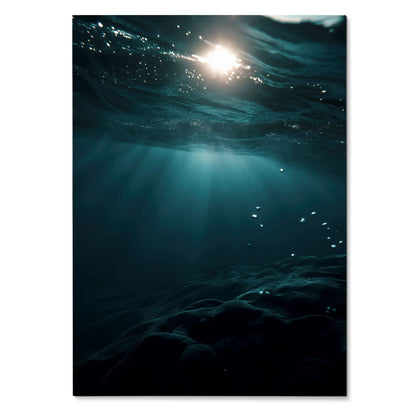 Captivating Ocean Waves Wall Art Poster for Decor | Vertical - Throttle Designs