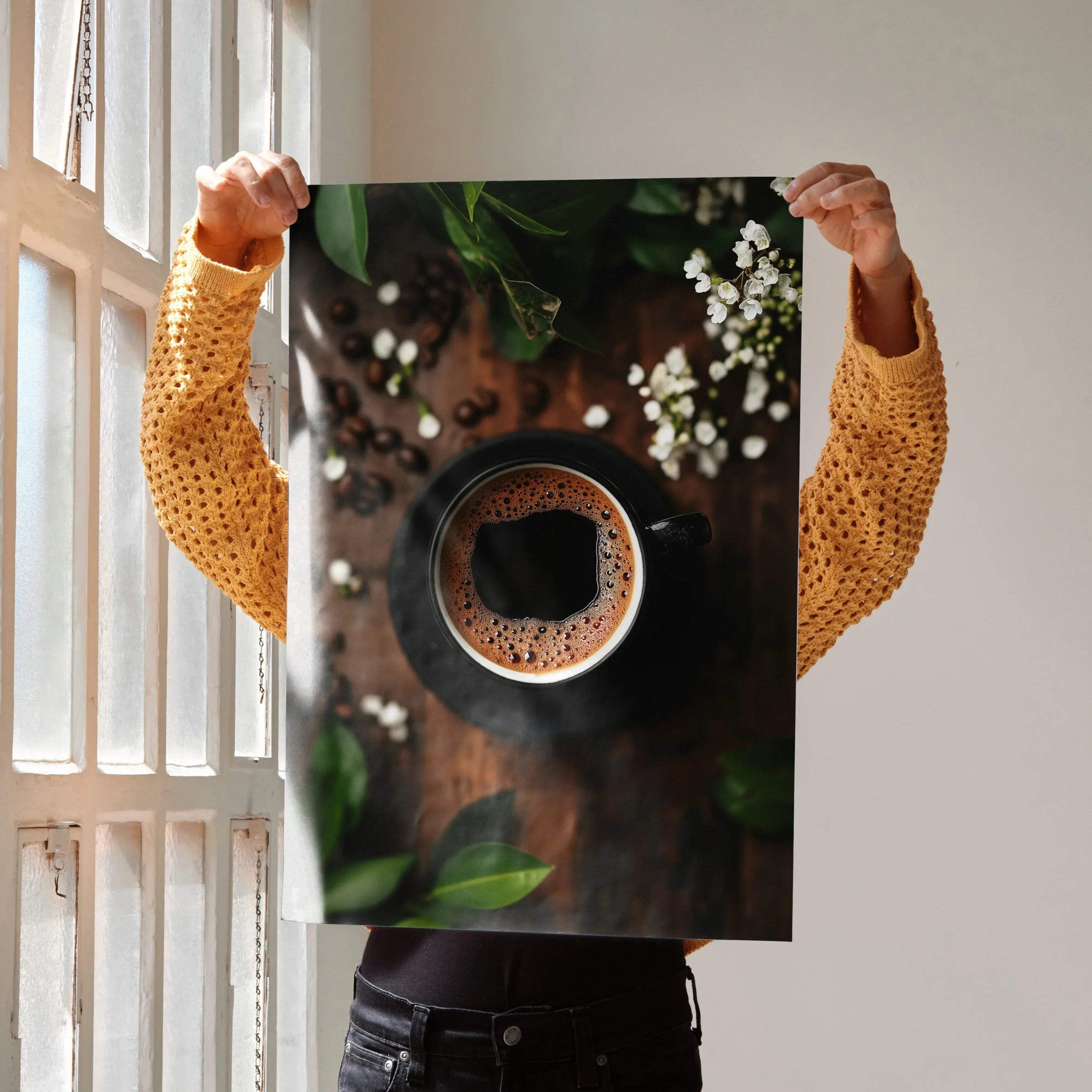 Coffee Lifestyle Art Print Poster for Wall Decor | Vertical - Throttle Designs