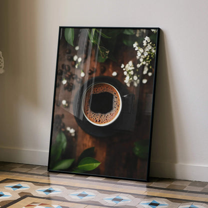 Coffee Lifestyle Art Print Poster for Wall Decor | Vertical - Throttle Designs