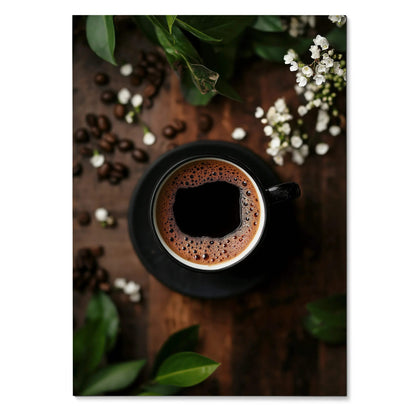 Coffee Lifestyle Art Print Poster for Wall Decor | Vertical - Throttle Designs