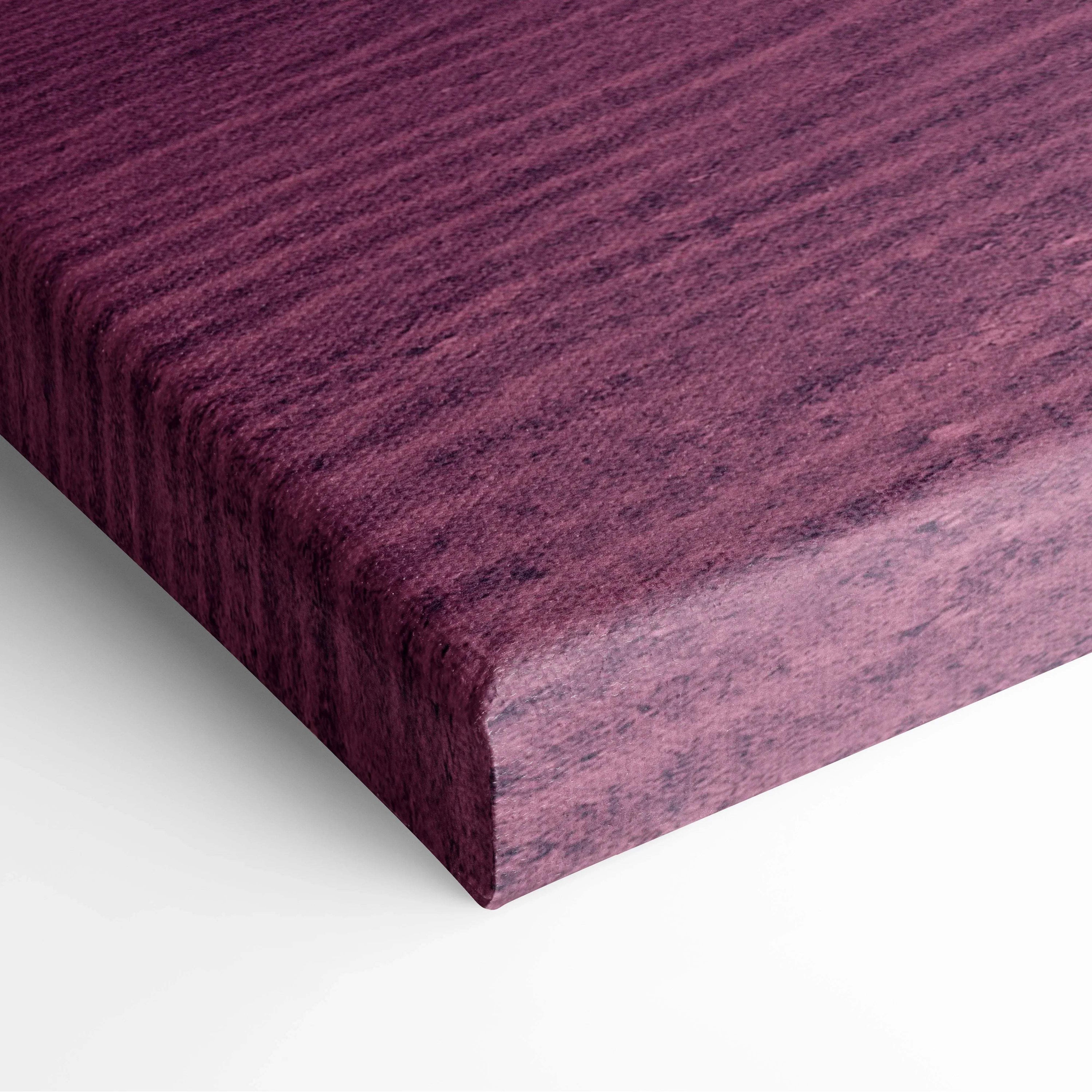 Deep purple velvety textured canvas back of Surreal Sci Fi Lone Figure Alien Desert art