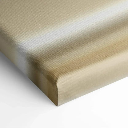 Beige and light brown abstract digital canvas art with soft gradient tones and textured fabric surface.