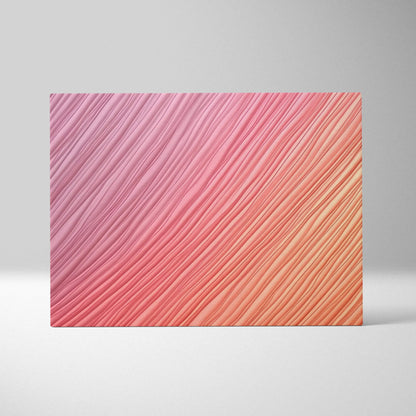 Abstract digital art canvas with diagonal textured lines in pink, coral, and orange hues.