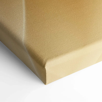 Close-up of beige canvas stretched over wooden frame with textured surface for wall art display.