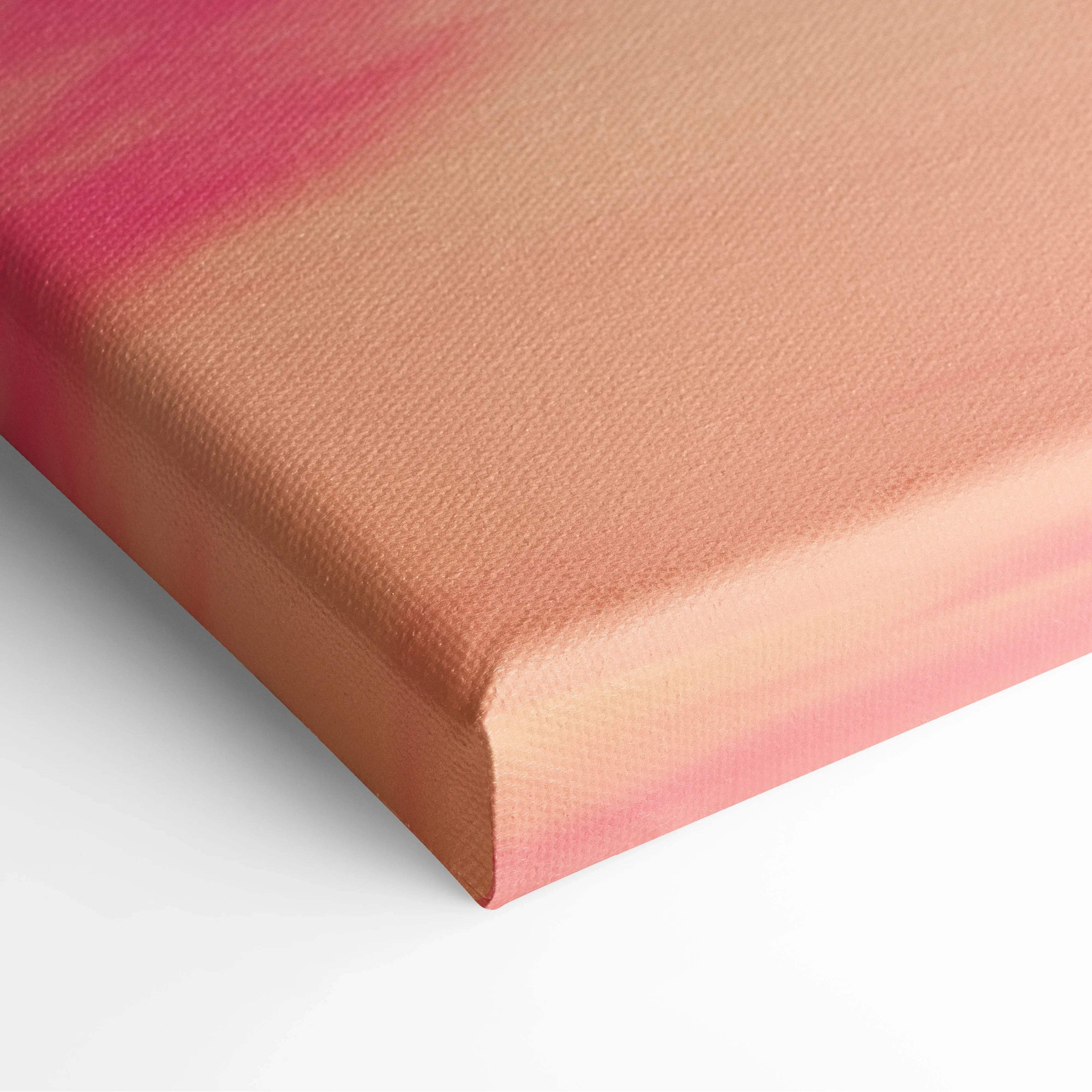 Pastel sky horizon canvas wall art in pink lavender peach blue gradients