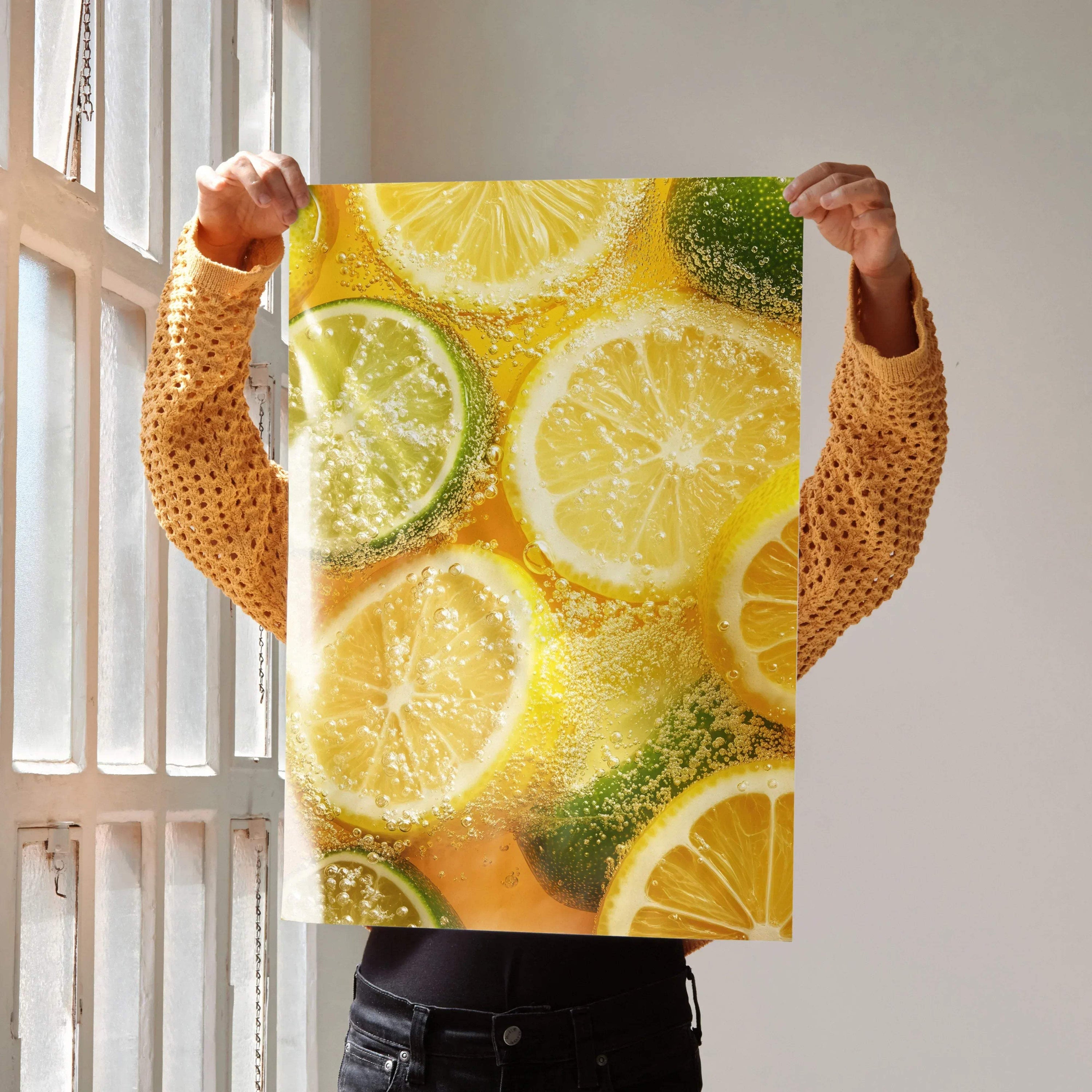 Vibrant Food Digital Art Poster for Wall Decor | Vertical - Throttle Designs