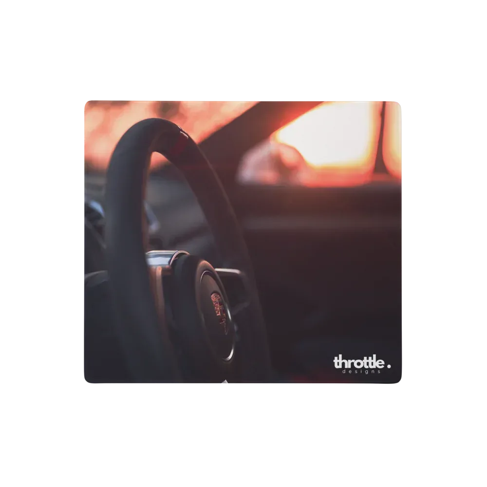 Porsche Steering Wheel Gaming Mouse Pad #001