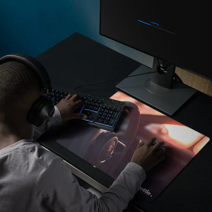 Porsche Steering Wheel Gaming Mouse Pad #001