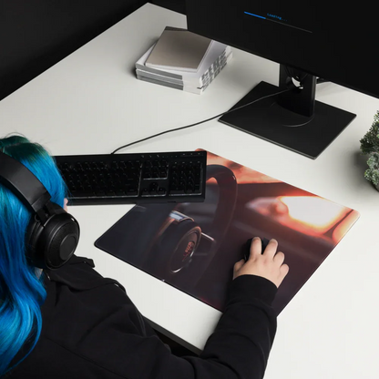 Porsche Steering Wheel Gaming Mouse Pad #001