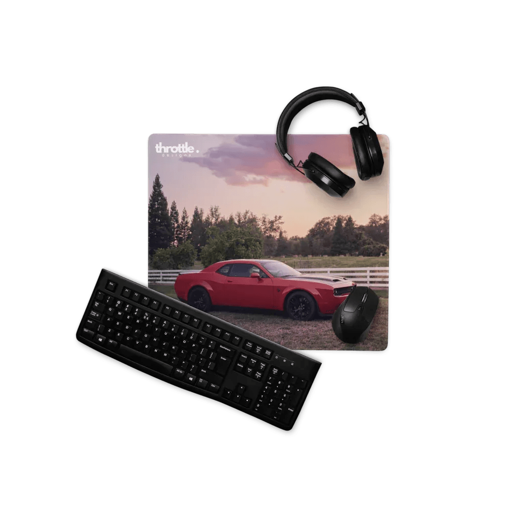 Dodge Challenger Hellcat Gaming Mouse Pad #001