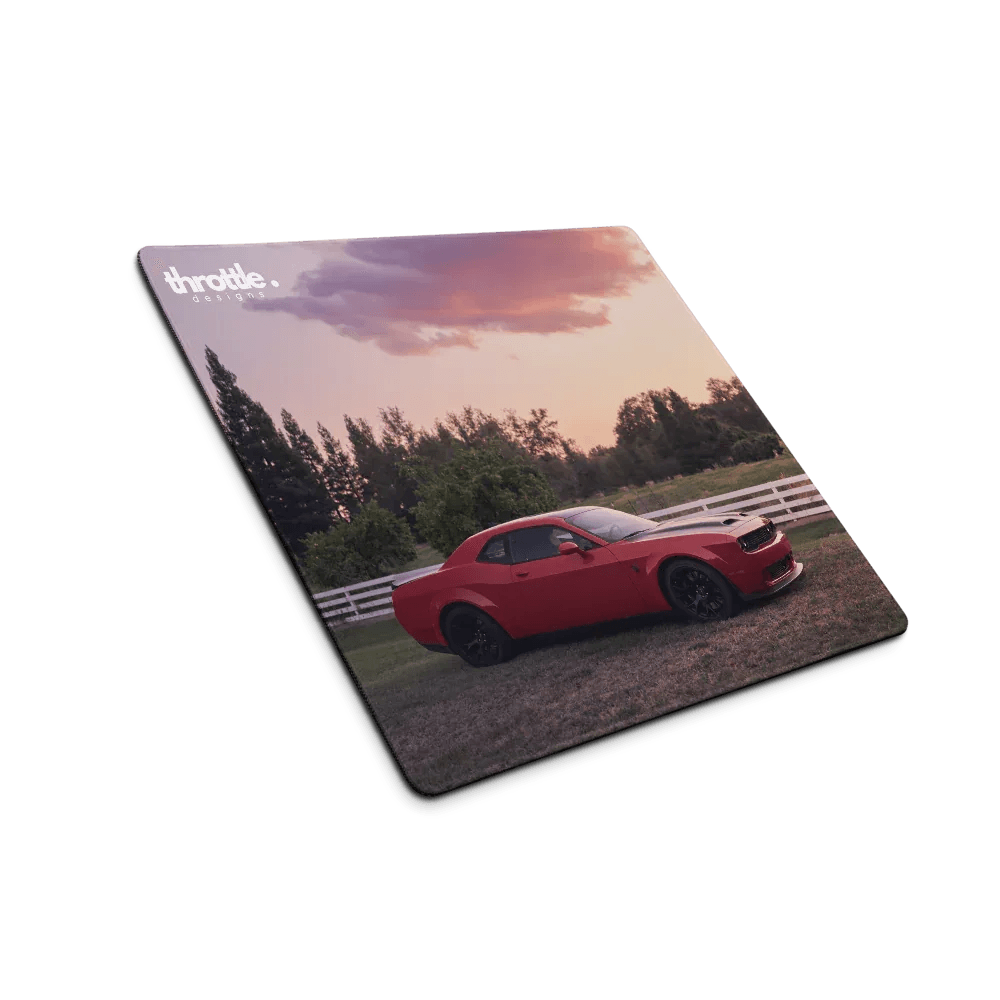 Dodge Challenger Hellcat Gaming Mouse Pad #001