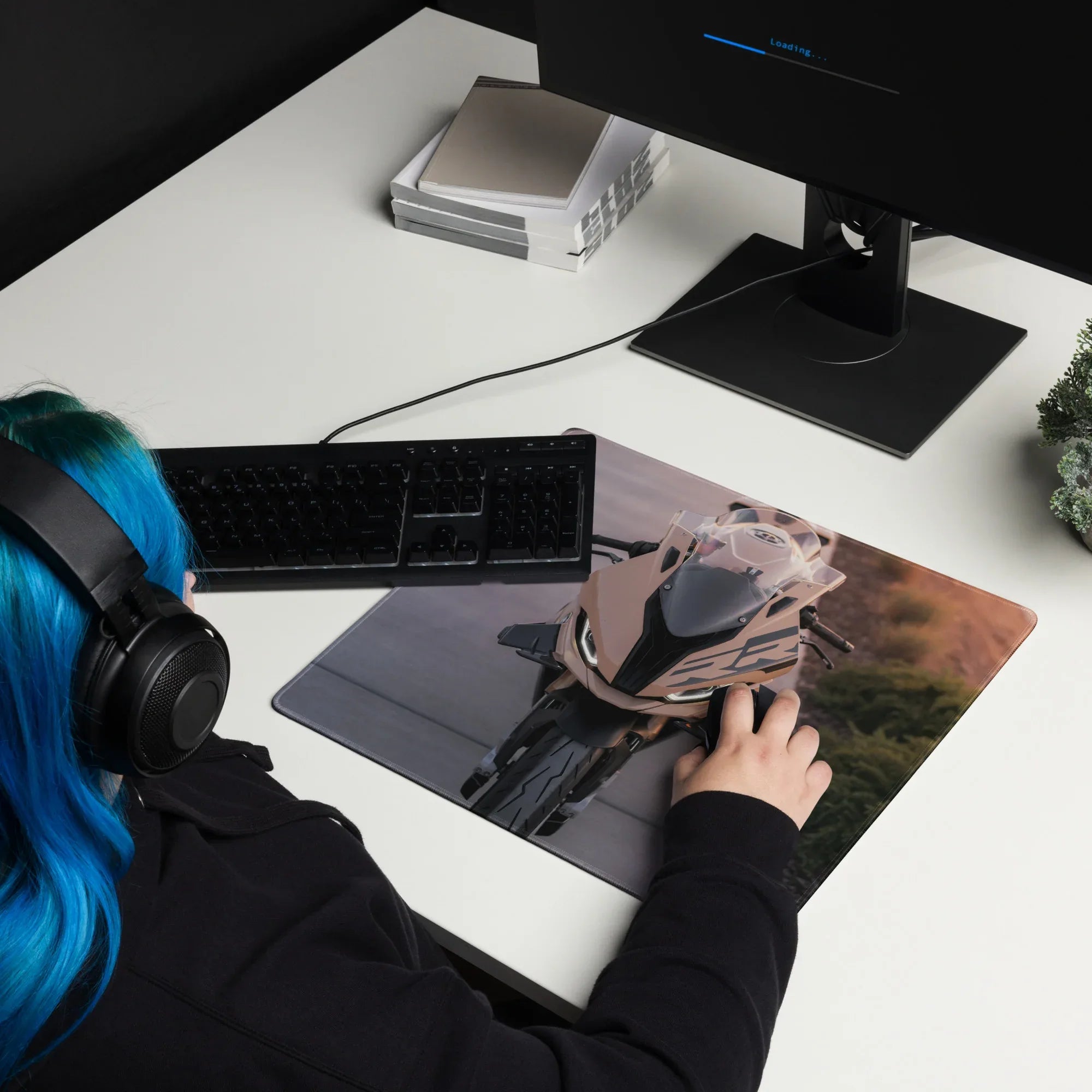 BMW Inspired S1000RR Gaming Mouse Pad #057 - Large and XL / Extended