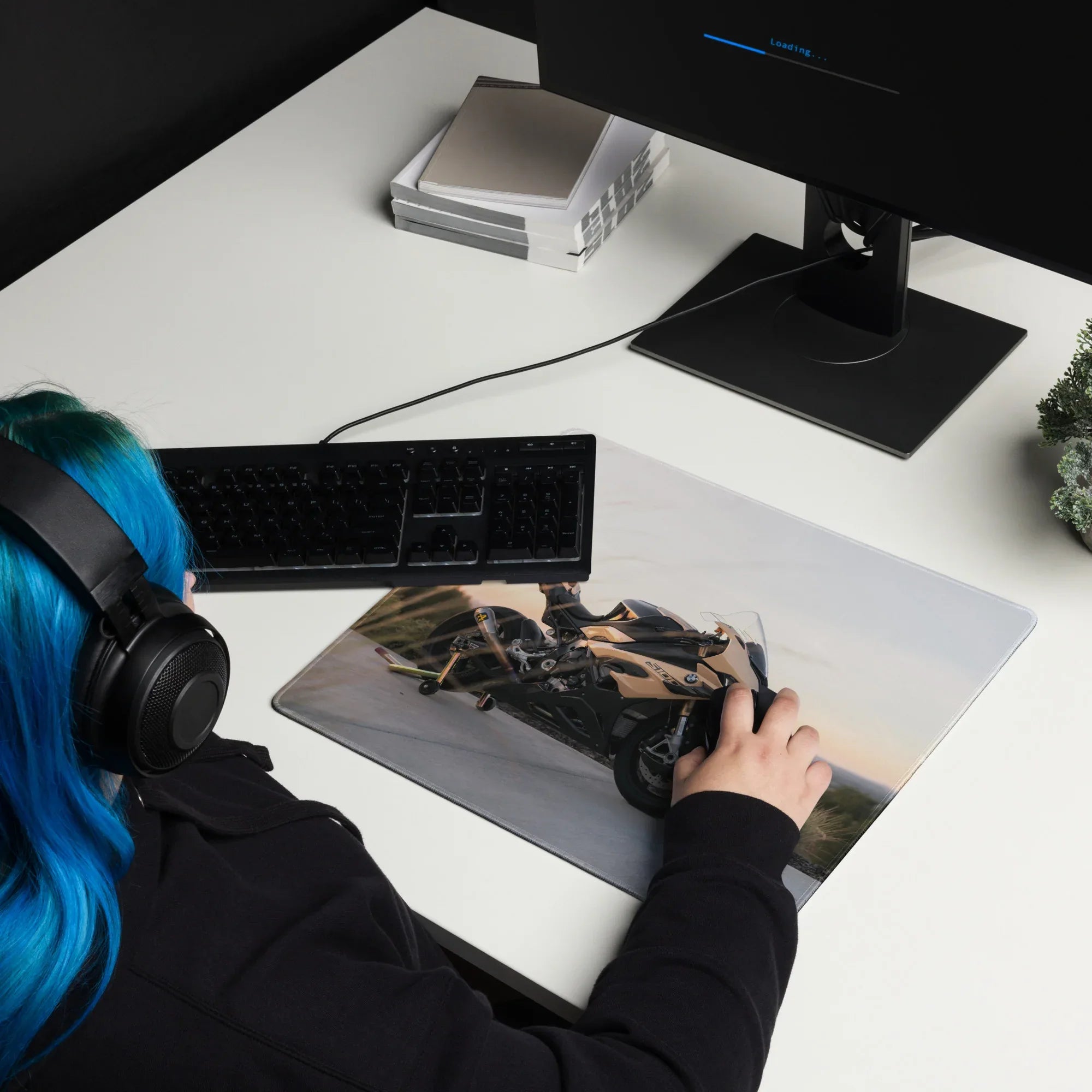 BMW Inspired S1000RR Gaming Mouse Pad #059 - Large and XL / Extended