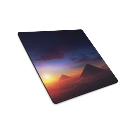 Epic Sunrise pyramids sunset gaming mouse pad, large non-slip size