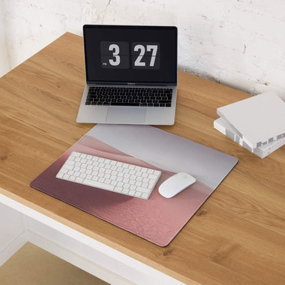 Desert Dune Pink large gaming mousepad rose gold gradient textured finish