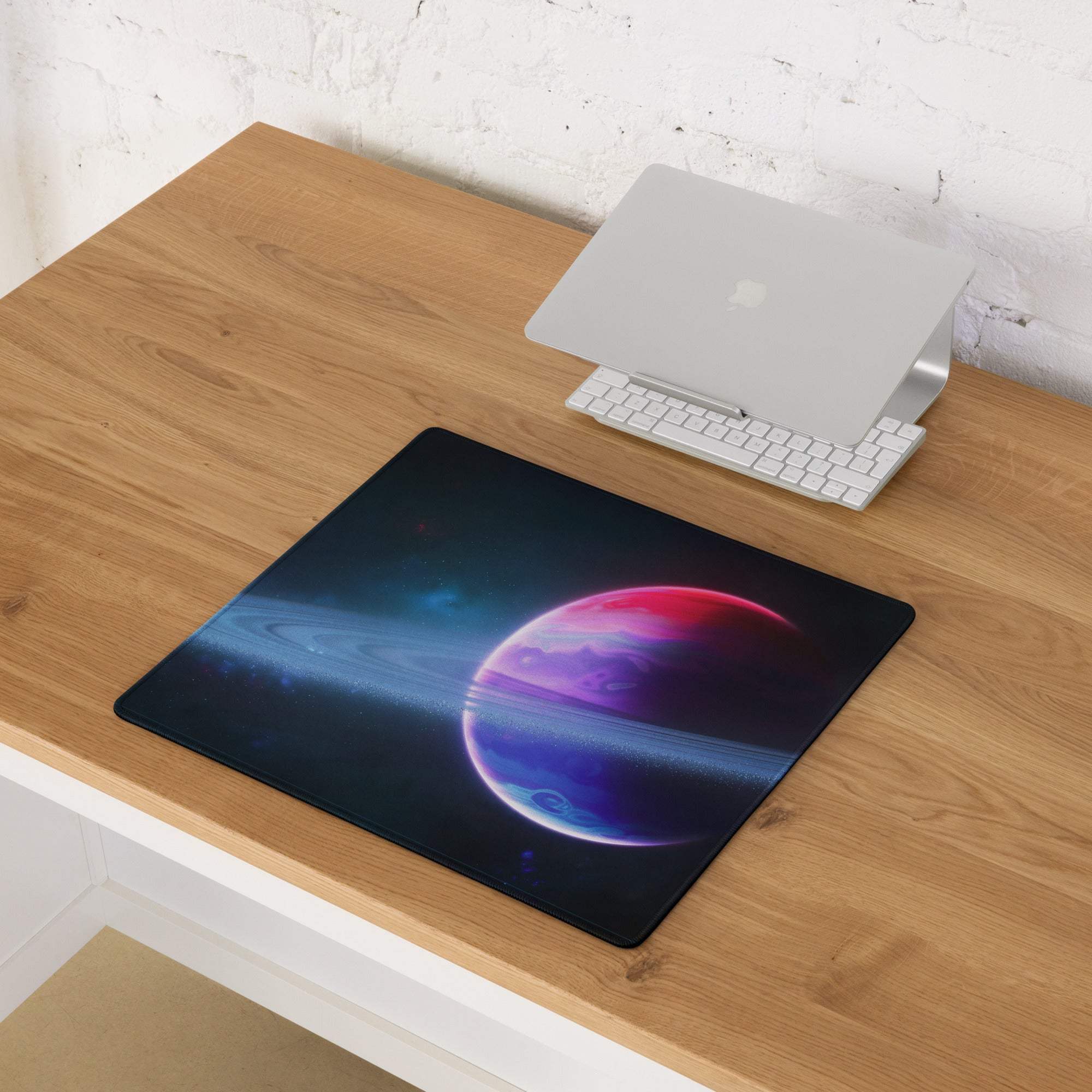 Cosmic Galaxy large gaming mouse pad with planet nebula design