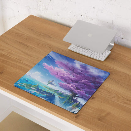 Vibrant anime cherry blossom mouse pad for Dota CSGO gaming, non-slip large size