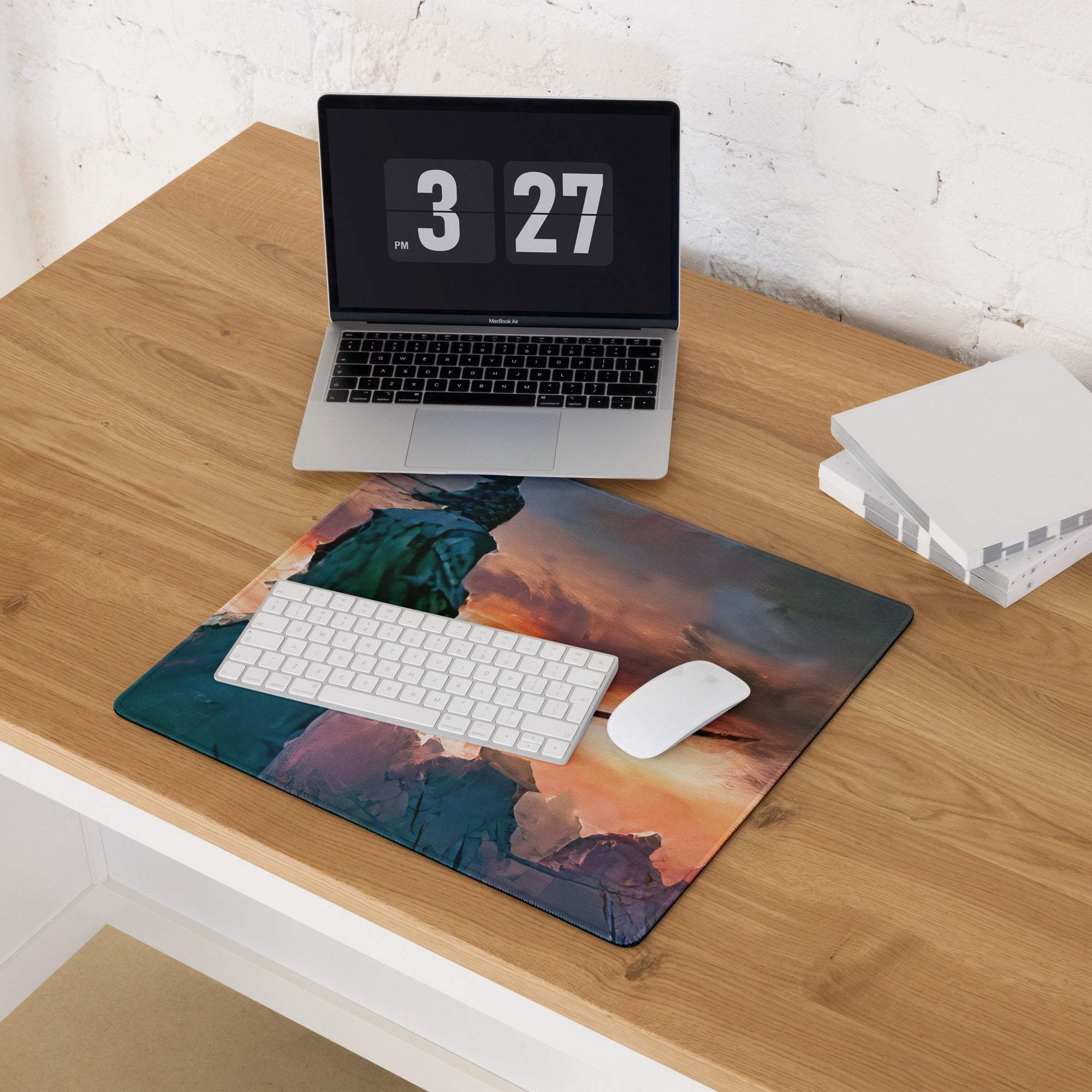 Statue of Liberty sunset mousepad for gaming precision control