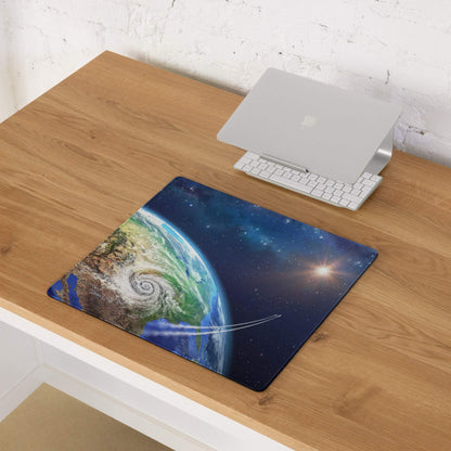 Stellar Earth from space gaming mouse pad, ultra large non-slip